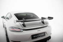 Porsche 718 Cayman 2016+ Kolfibervinge med Swan Neck-Infästning V.1 Maxton Design